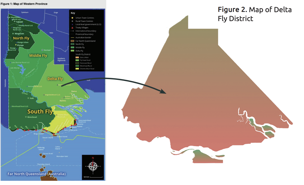 Official Map of Western Province Districts